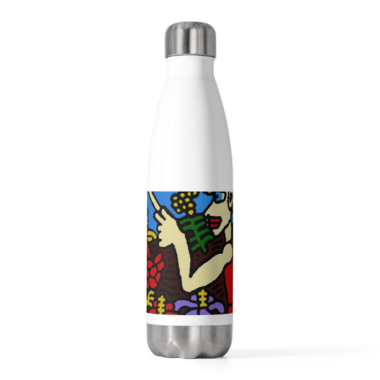 The hen gaining a blessing from a fairy Stainless Steel Water Bottle
