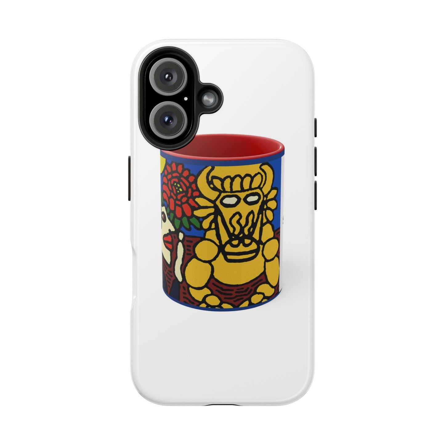 The warrior hailing the mighty golden dragon Tough Phone Case