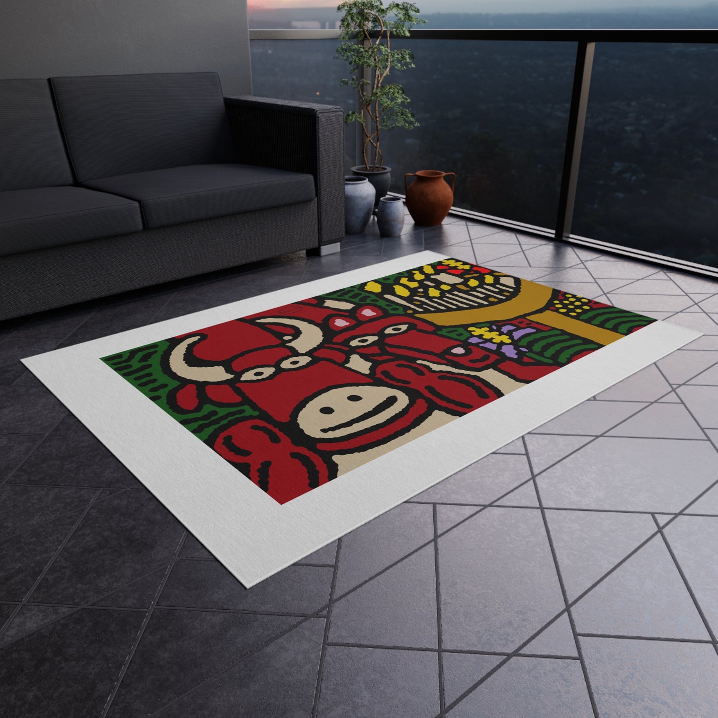 Going blessed by light together — Outdoor Rug