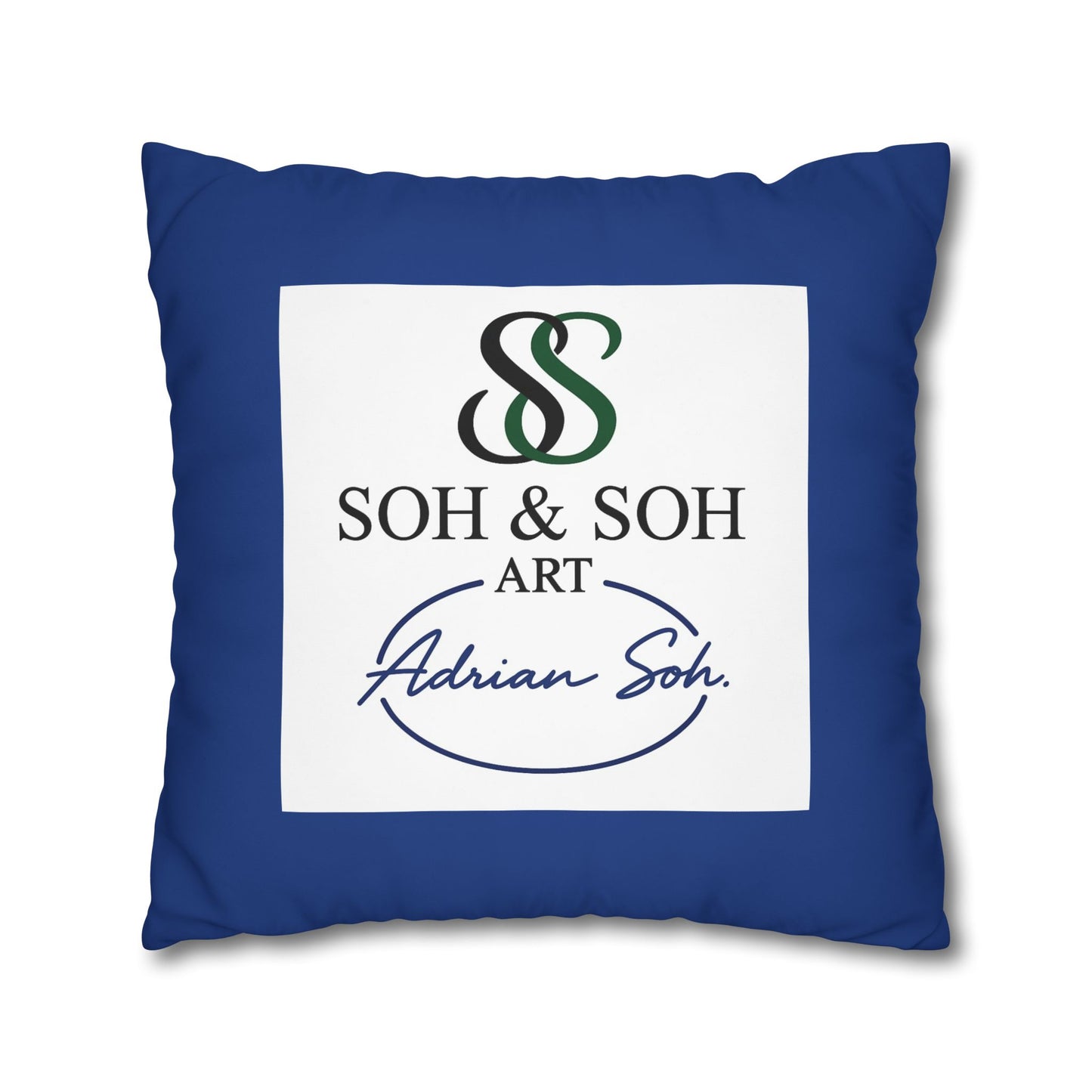 Colorful Folk Art Fox Throw Pillowcase — Square Poly Canvas Decorative Pillow Cover - Breaking through the surface of a lotus pond.
