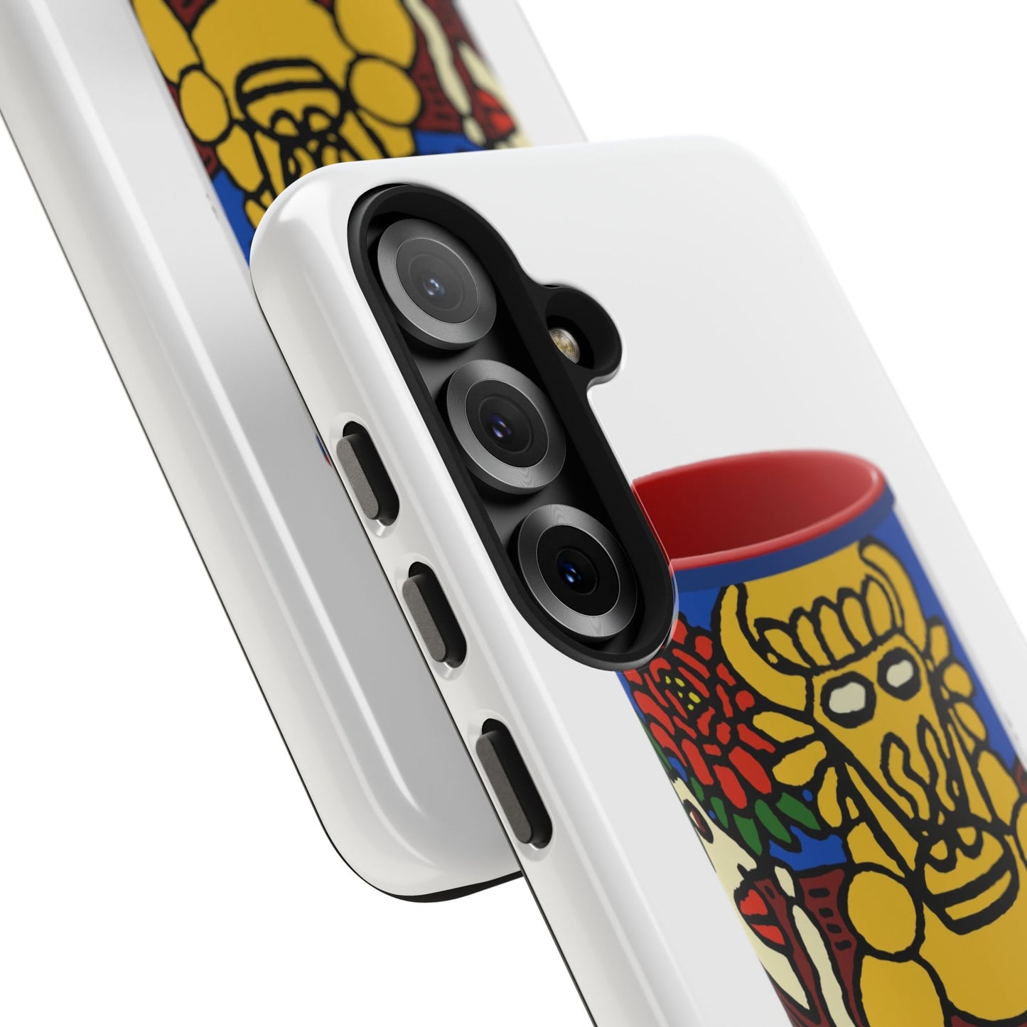 The warrior hailing the mighty golden dragon Tough Phone Case