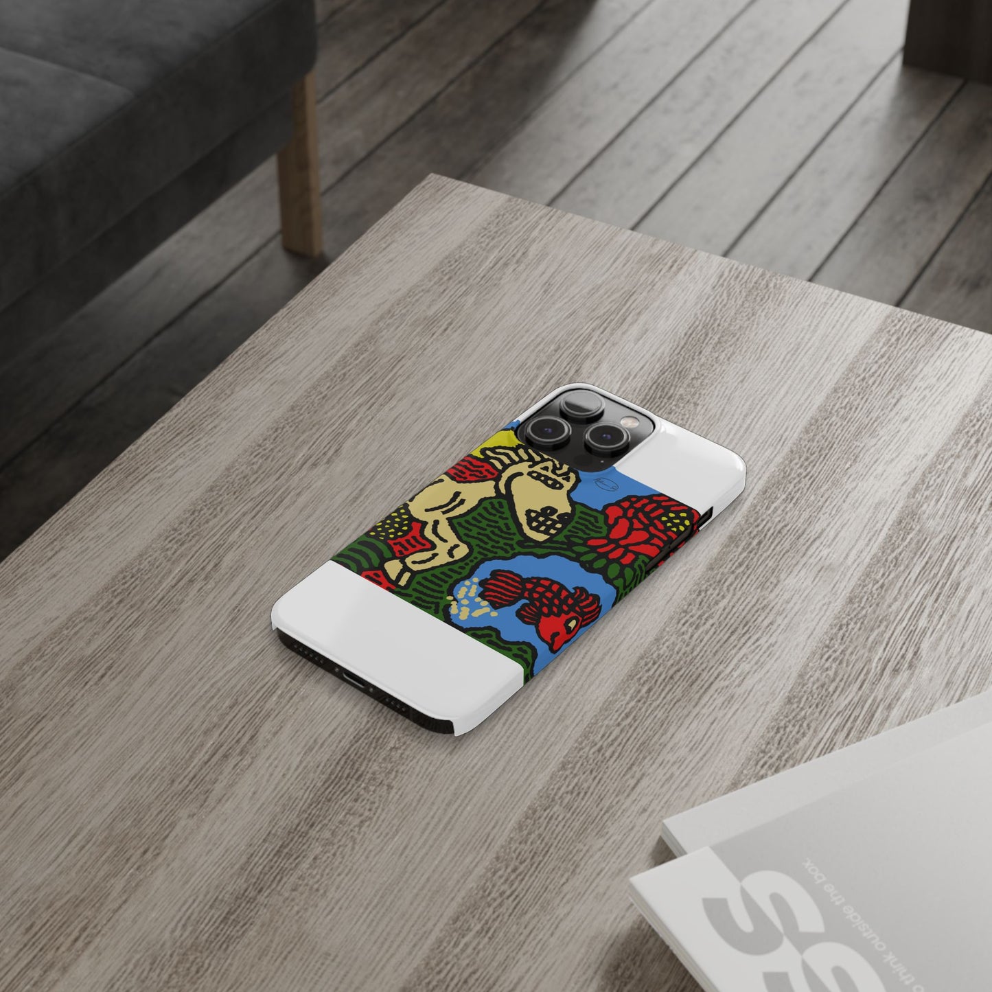 Galloping carefree through life Slim Phone Case