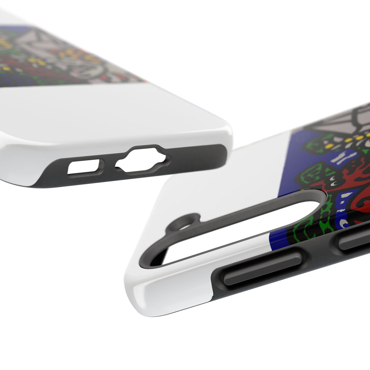 Bunny welcoming a friendly horse on his journey Tough Phone Case