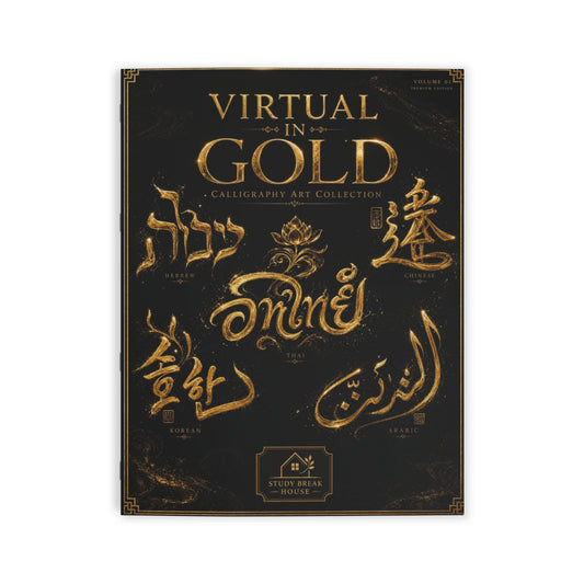 Virtual in Gold — Calligraphy Art Collection
