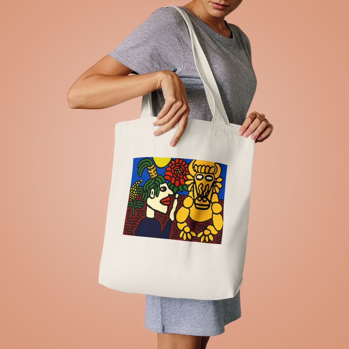 The warrior hailing the mighty golden dragon Classic Tote Bag
