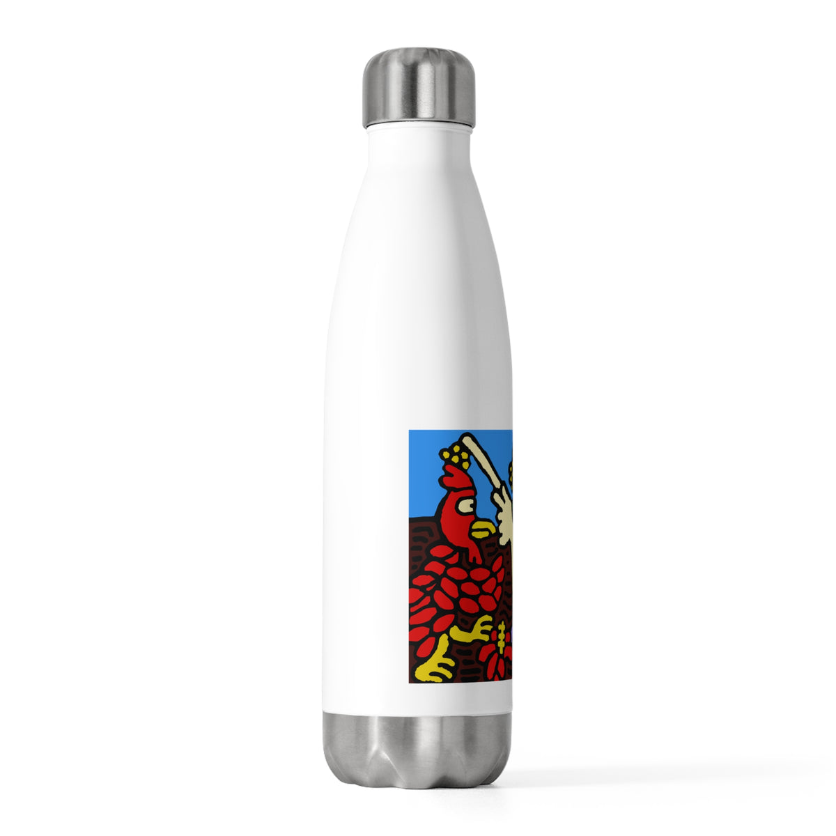 The hen gaining a blessing from a fairy Stainless Steel Water Bottle