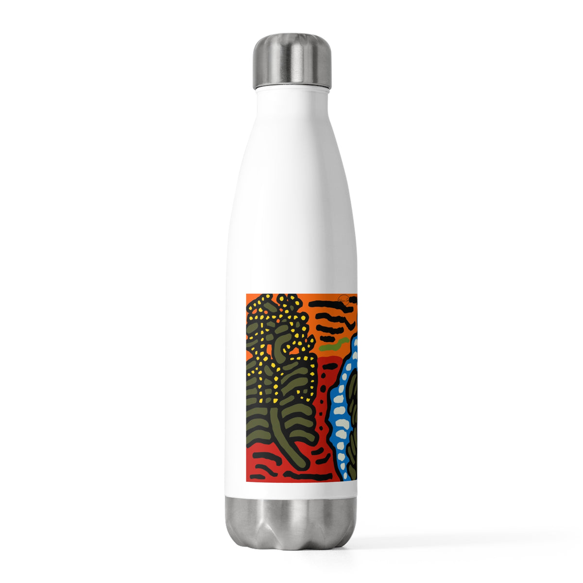 The Sri Lankan water lilies meets the Australian wattle Stainless Steel Water Bottle