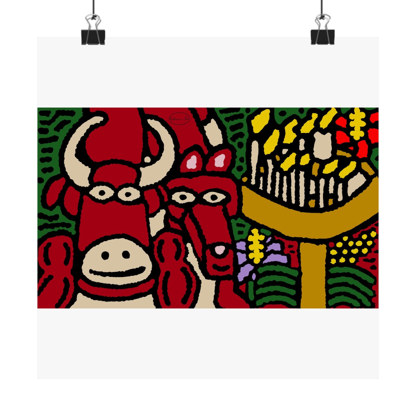 Going blessed by light together Matte Poster Horizontal (Large)