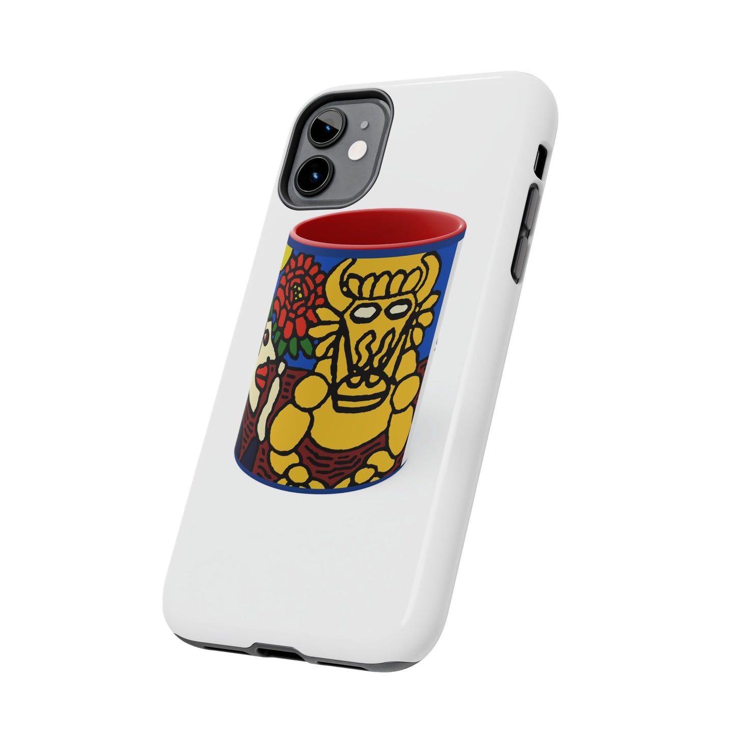The warrior hailing the mighty golden dragon Tough Phone Case
