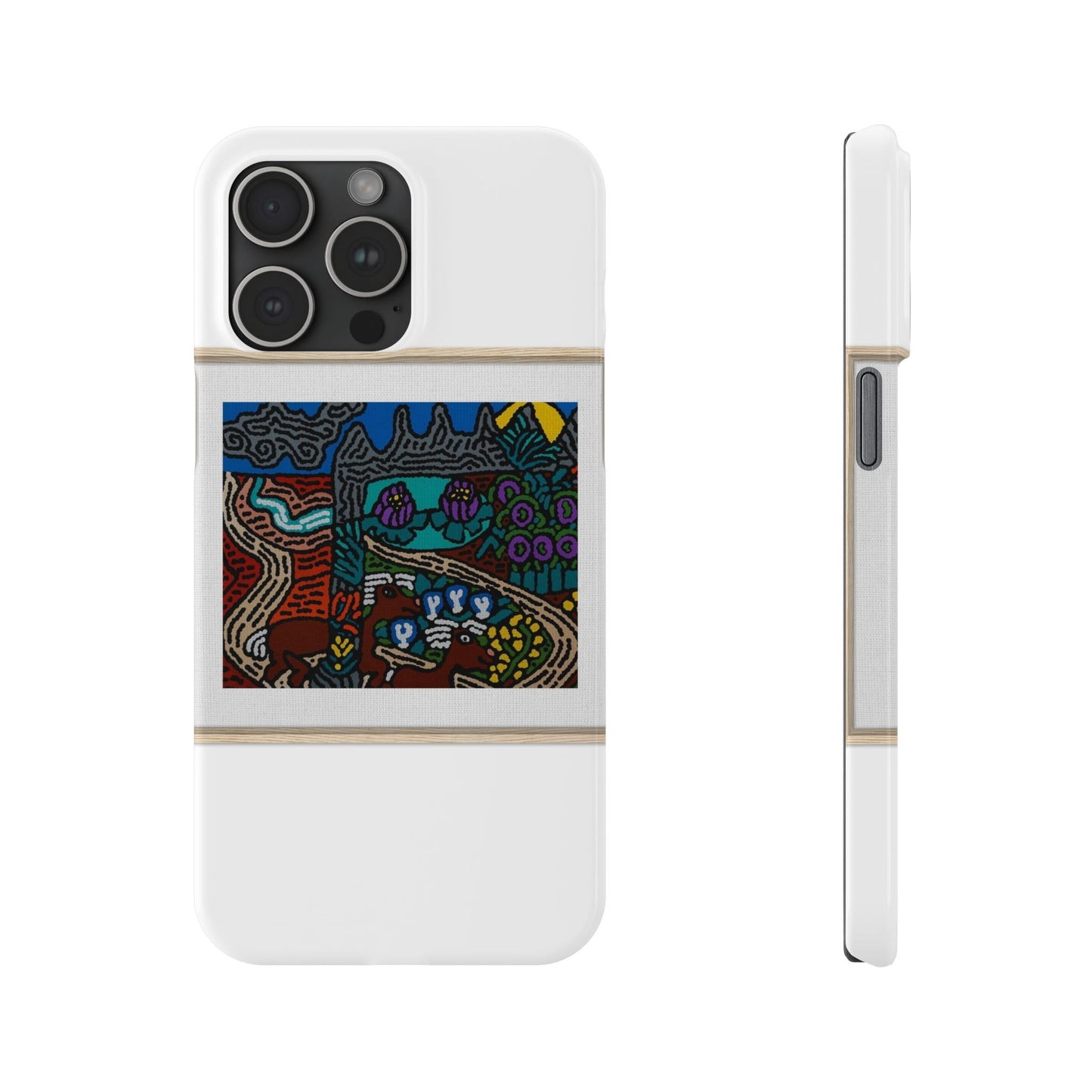 Road to a Sanctuary and Oasis Slim Phone Case