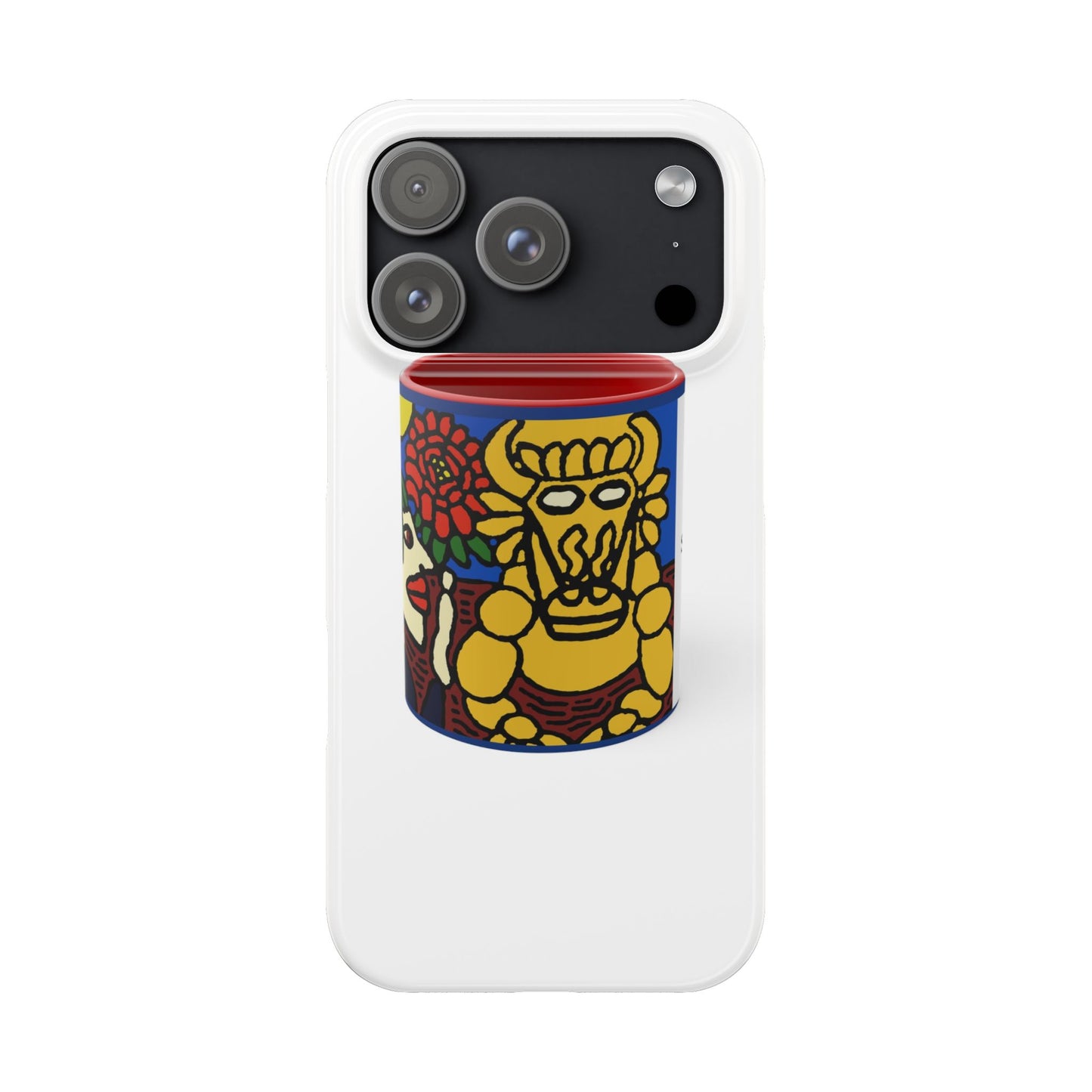 The warrior hailing the mighty golden dragon Slim Phone Case