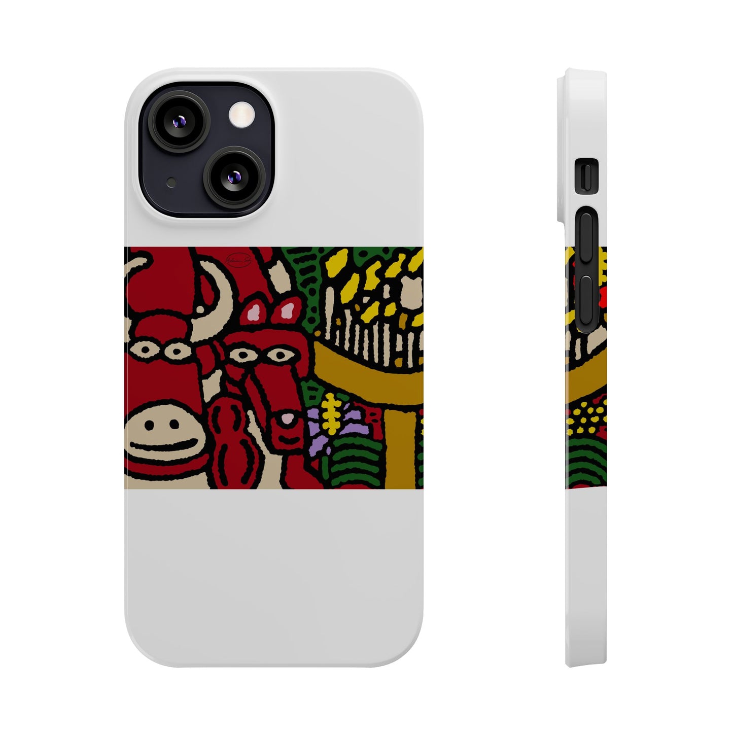 Going blessed by light together Slim Phone Case