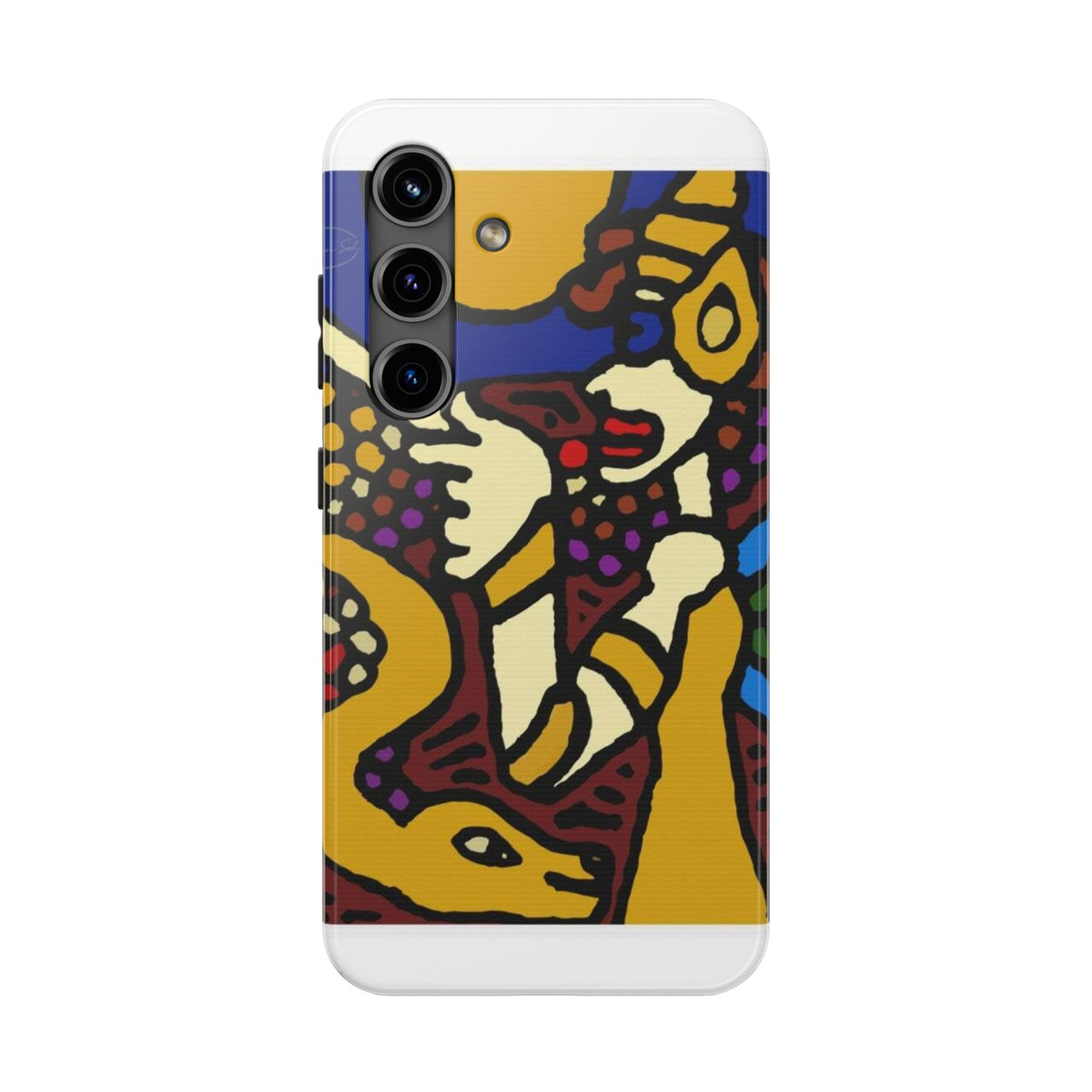 The golden snake being blessed by the fairy Tough Phone Case