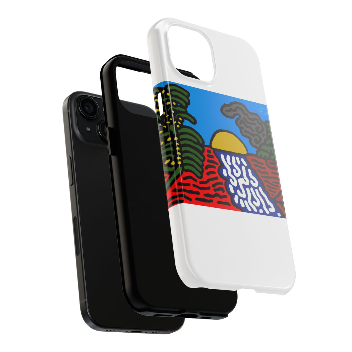 The river that joins the Australian wattle and Lebanese cedar tree in friendship Tough Phone Case