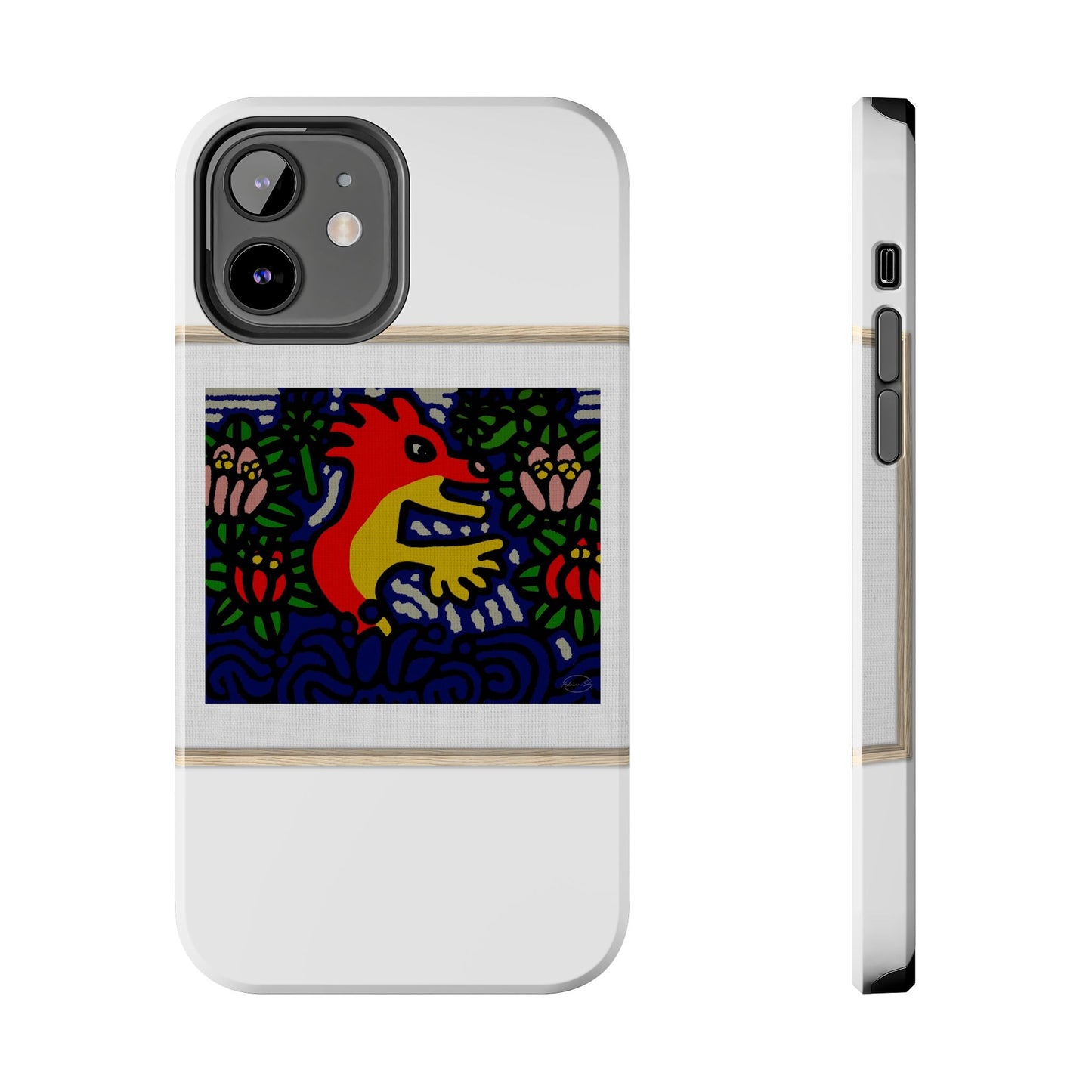 Breaking through the surface of a lotus pond Tough Phone Case