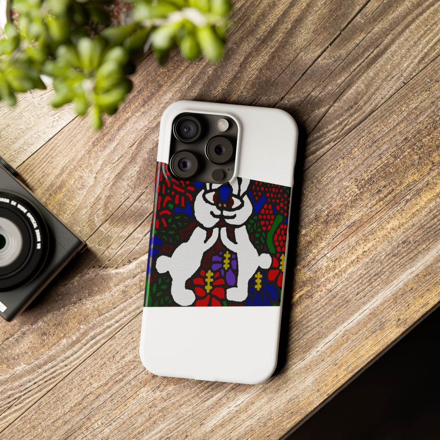 Bunnies in love Slim Phone Case