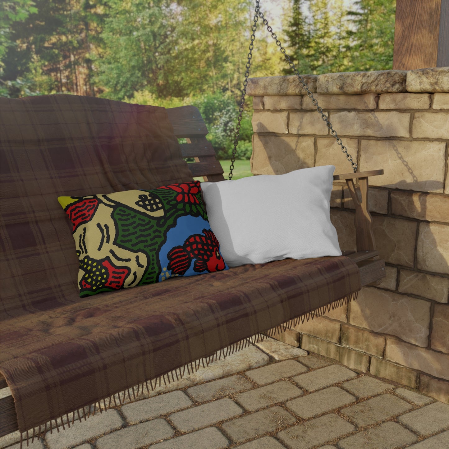 Galloping carefree through life — Outdoor Pillow
