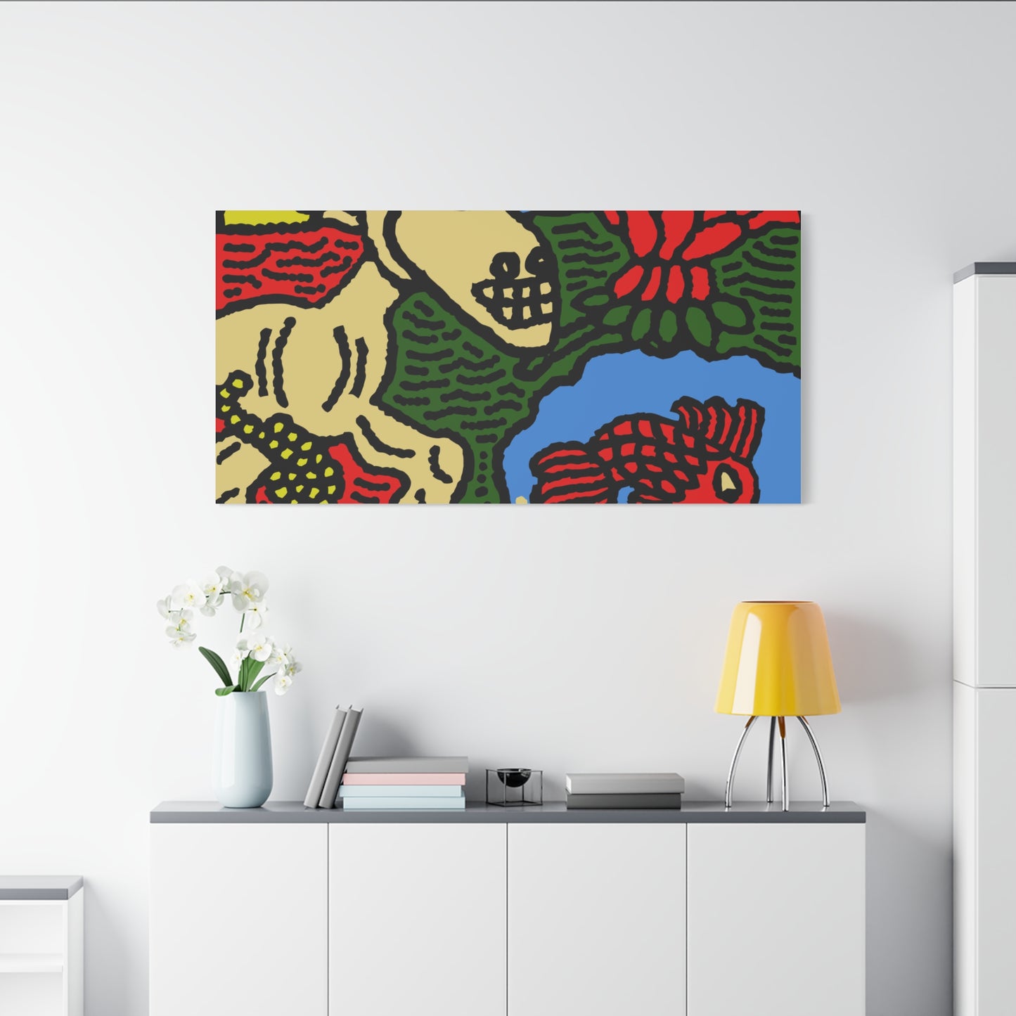 Galloping carefree through life Canvas (Large)