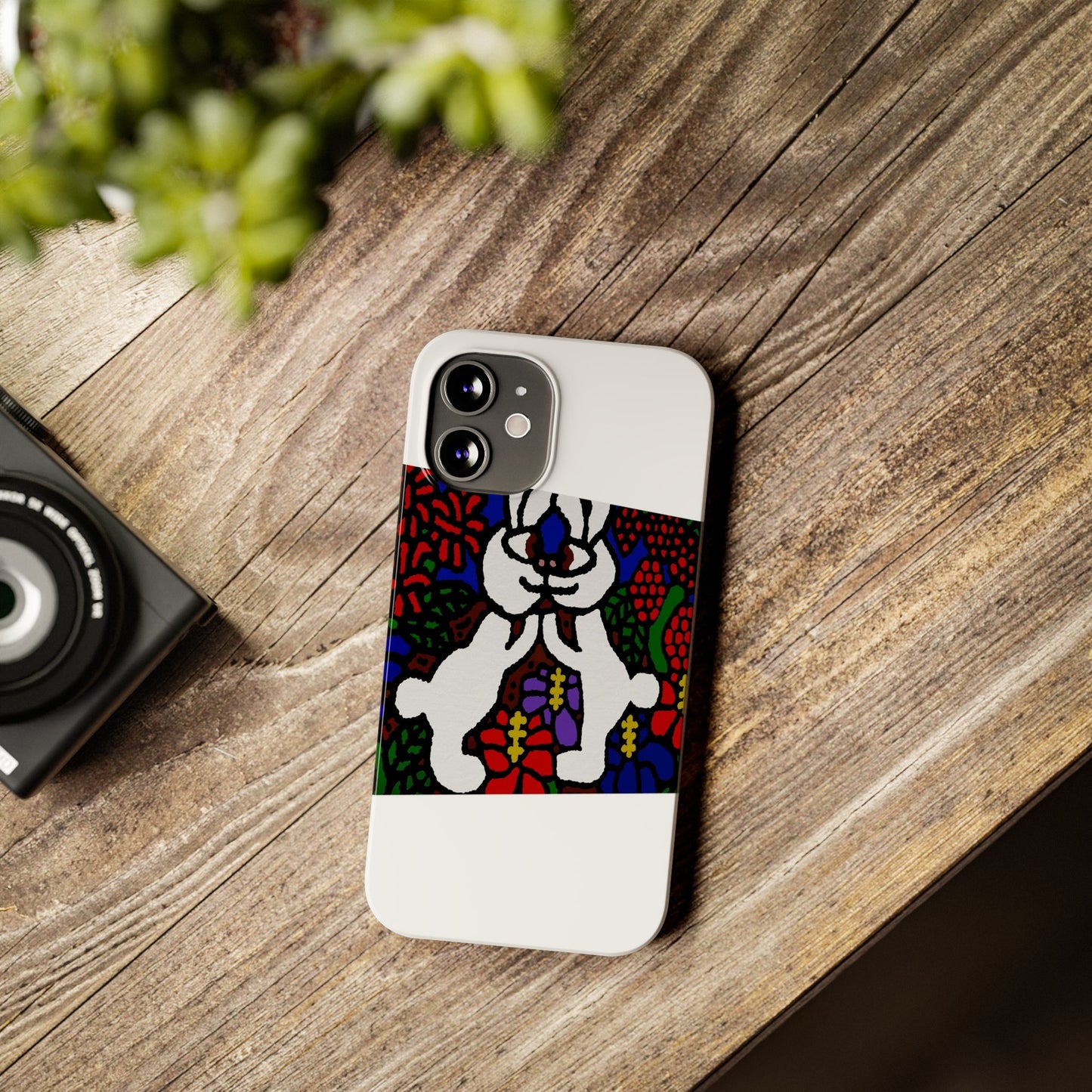 Bunnies in love Slim Phone Case