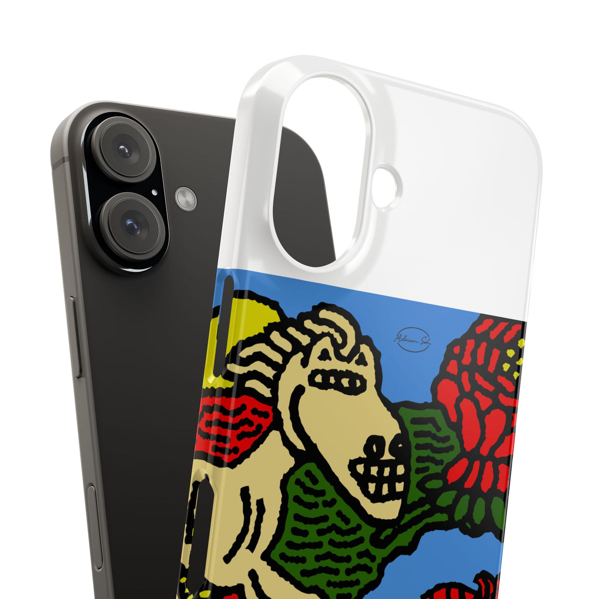 Galloping carefree through life Slim Phone Case