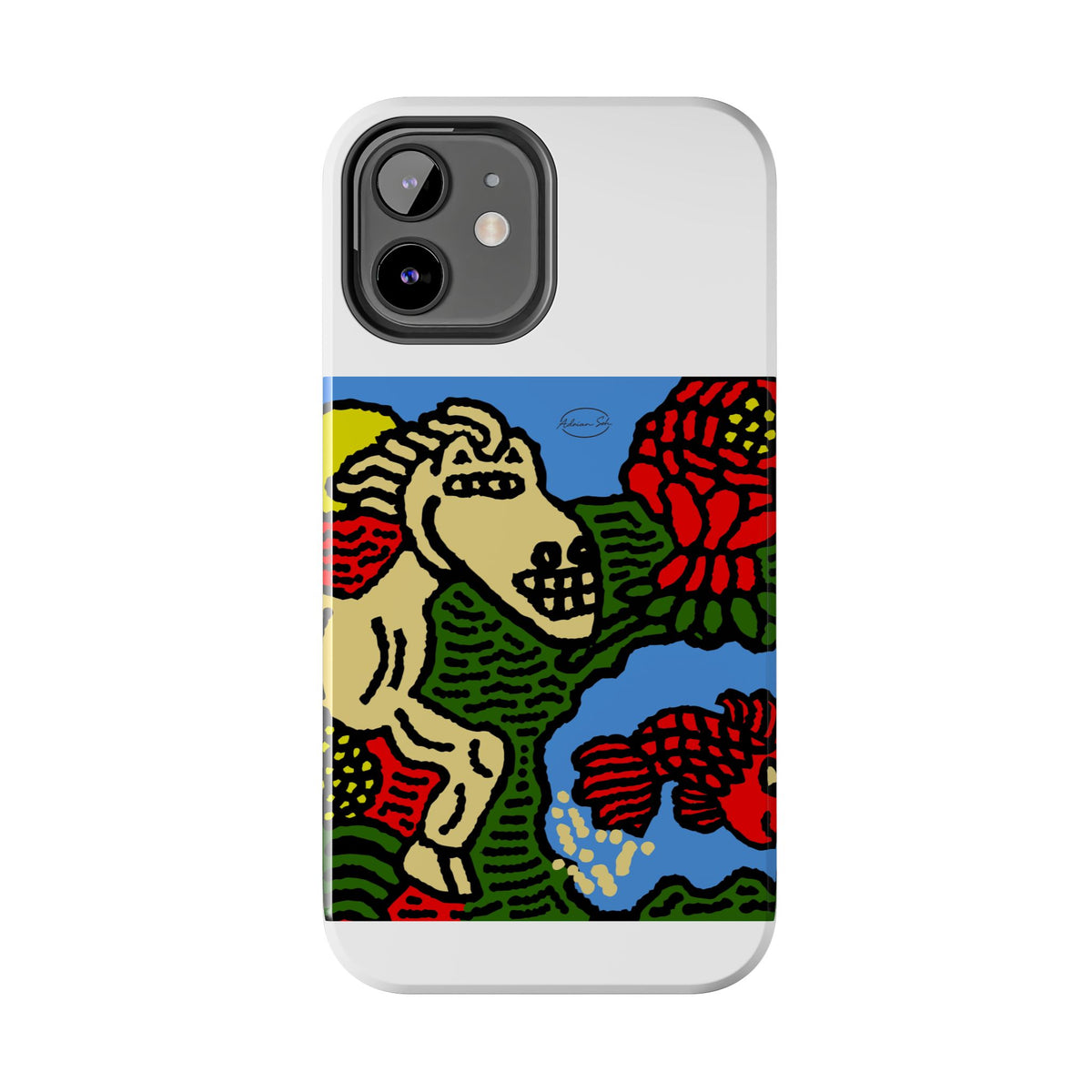 Galloping carefree through life Tough Phone Case