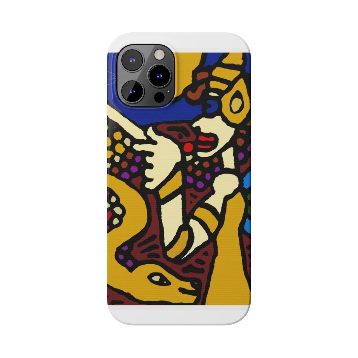 The golden snake being blessed by the fairy Slim Phone Case