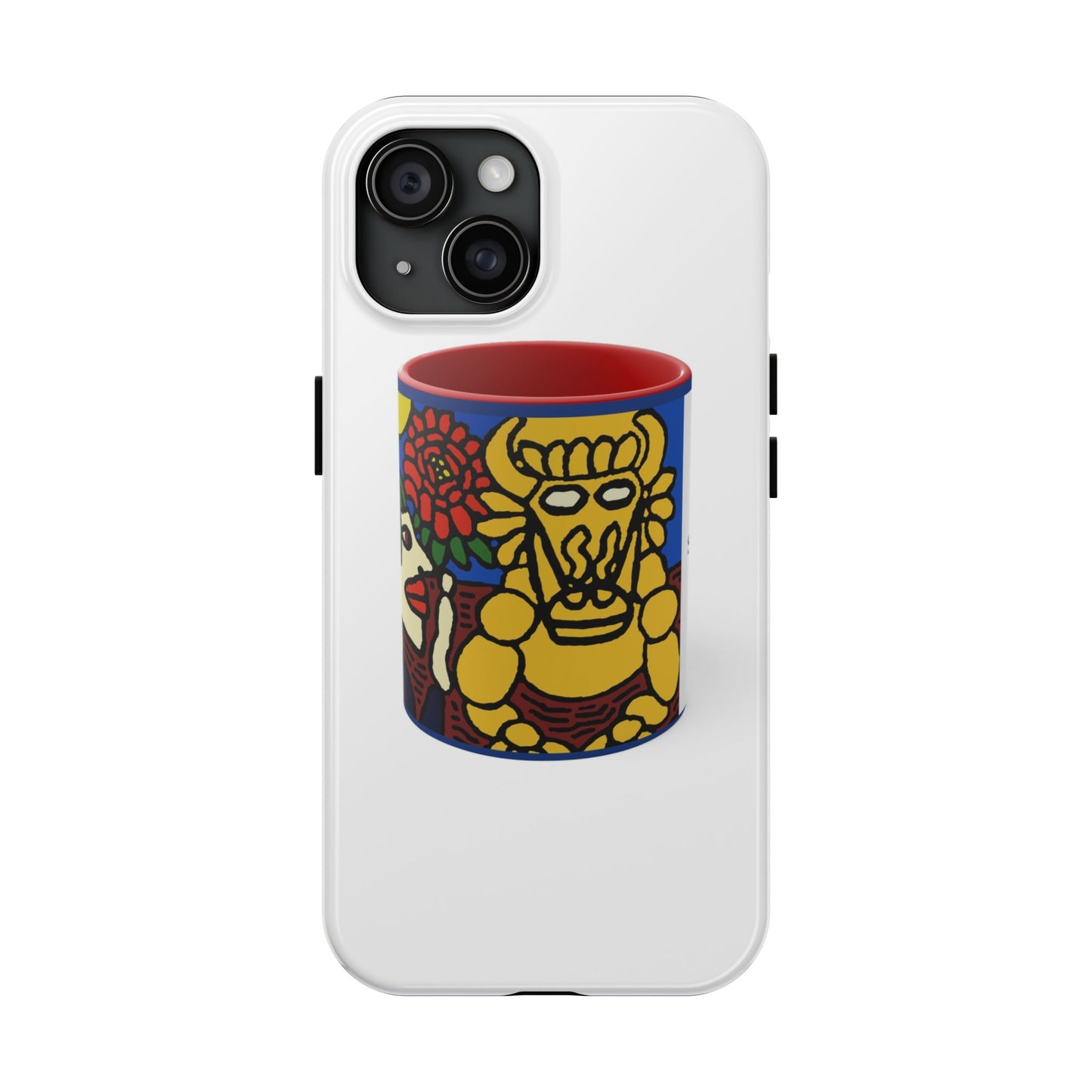 The warrior hailing the mighty golden dragon Tough Phone Case