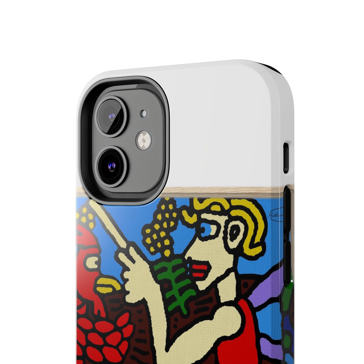 The hen gaining a blessing from a fairy Tough Phone Case