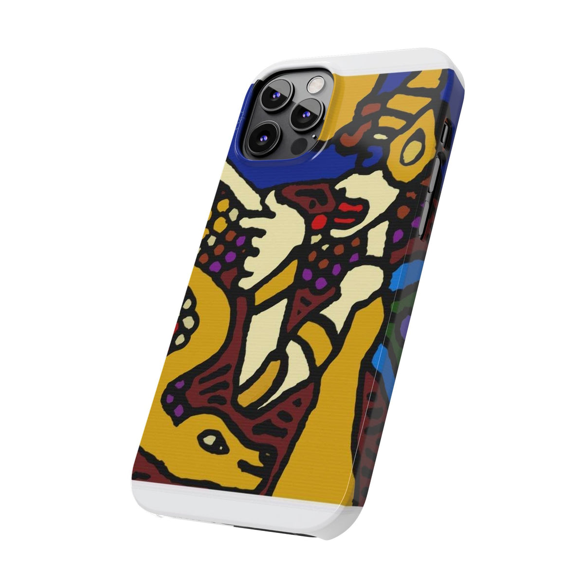 The golden snake being blessed by the fairy Slim Phone Case