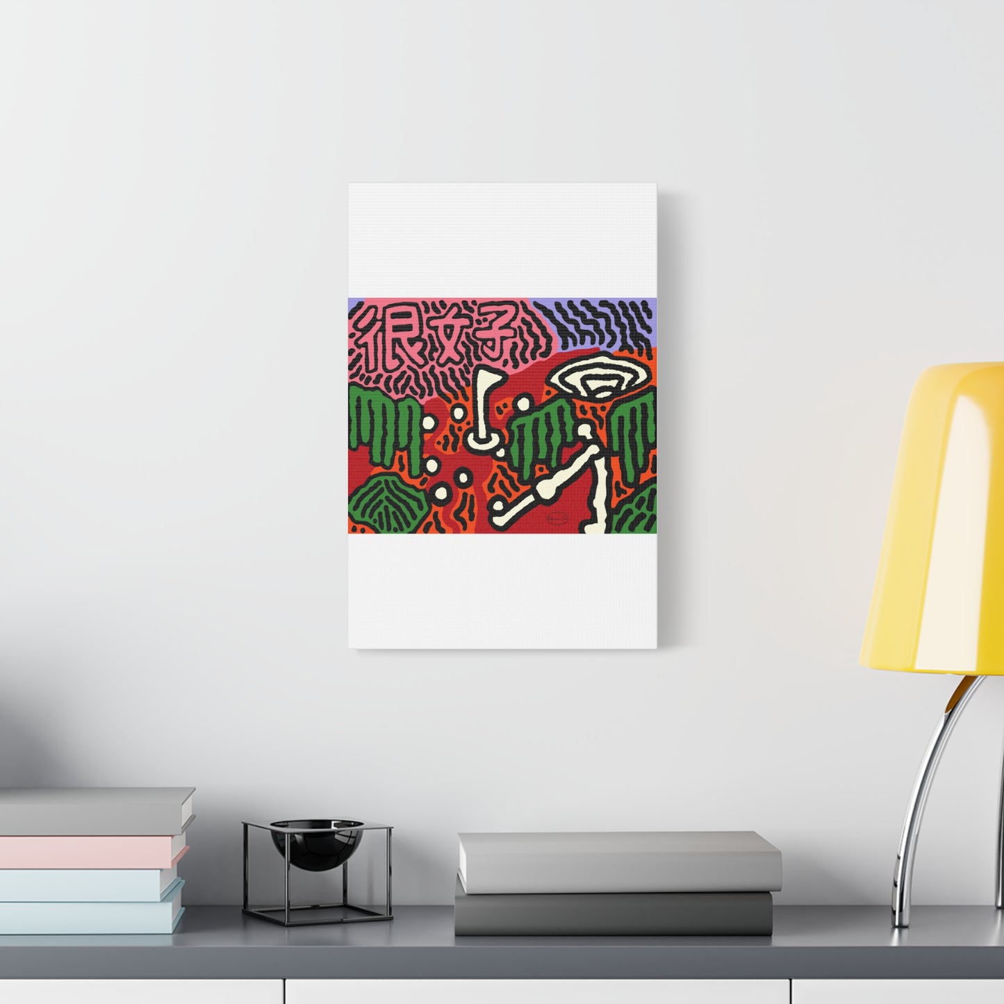 Hitting holes in one throughout life Canvas (Large)