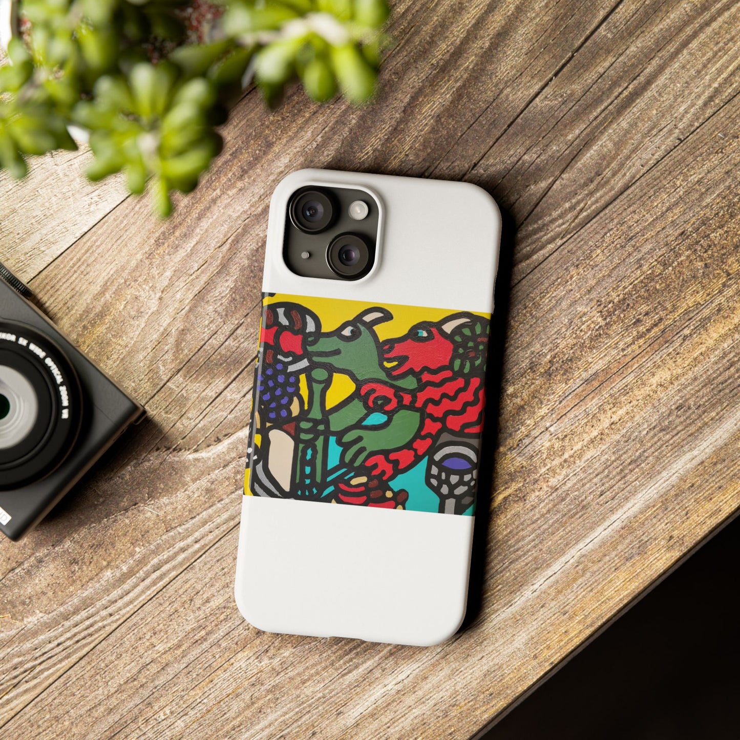 Enjoying our companionship Slim Phone Case
