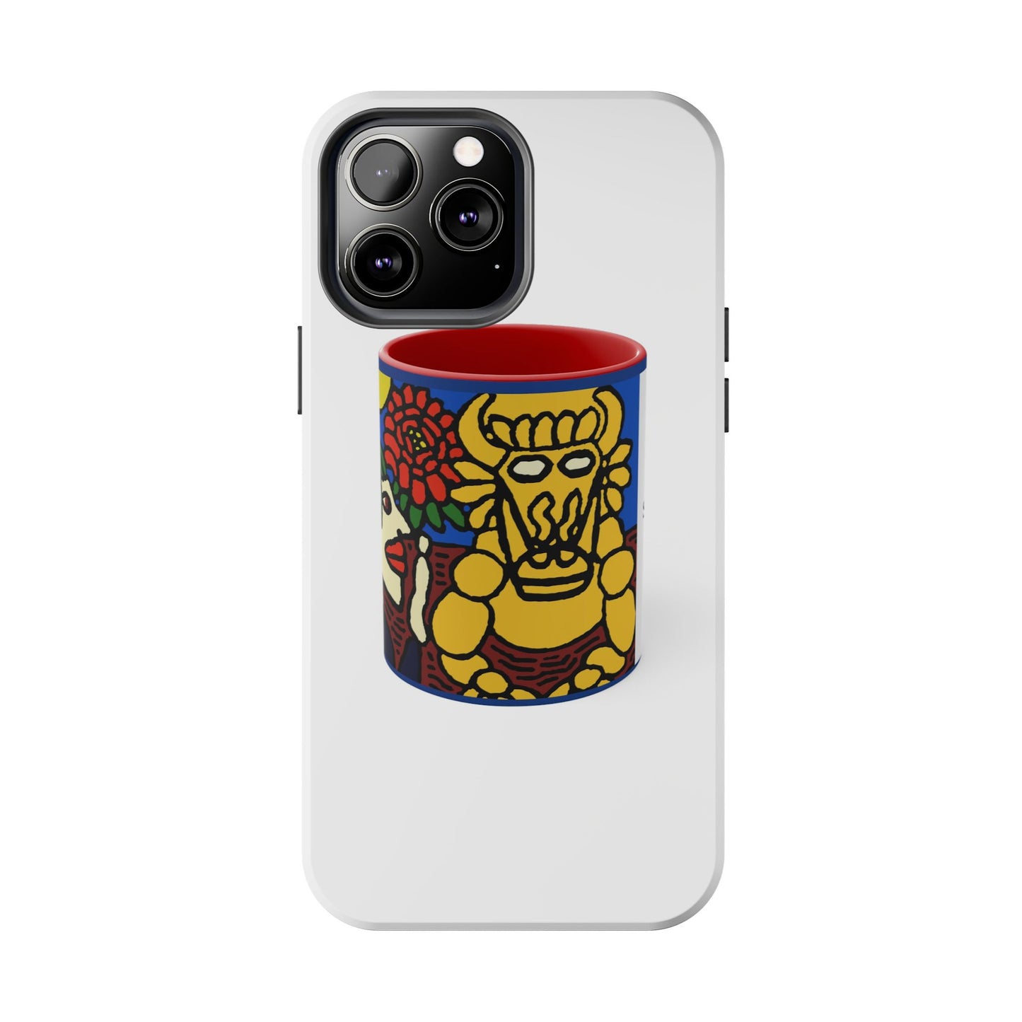 The warrior hailing the mighty golden dragon Tough Phone Case