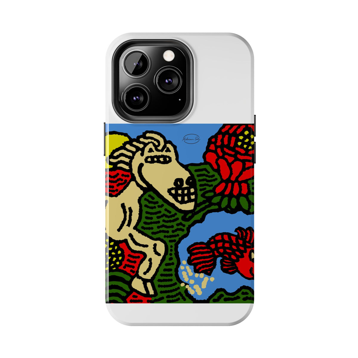 Galloping carefree through life Tough Phone Case