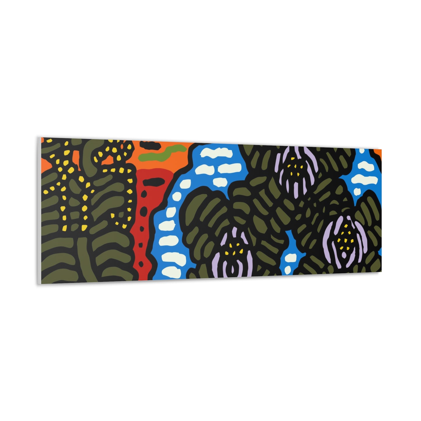 The Sri Lankan water lilies meets the Australian wattle Canvas (Small)