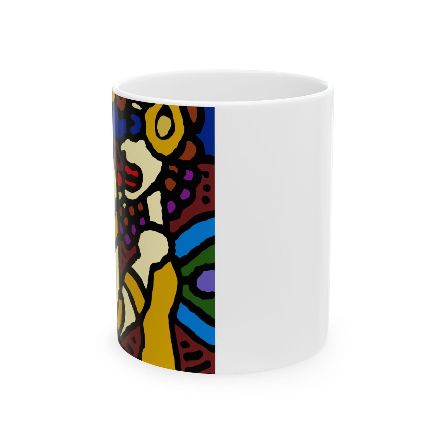 The golden snake being blessed by the fairy Ceramic Mug