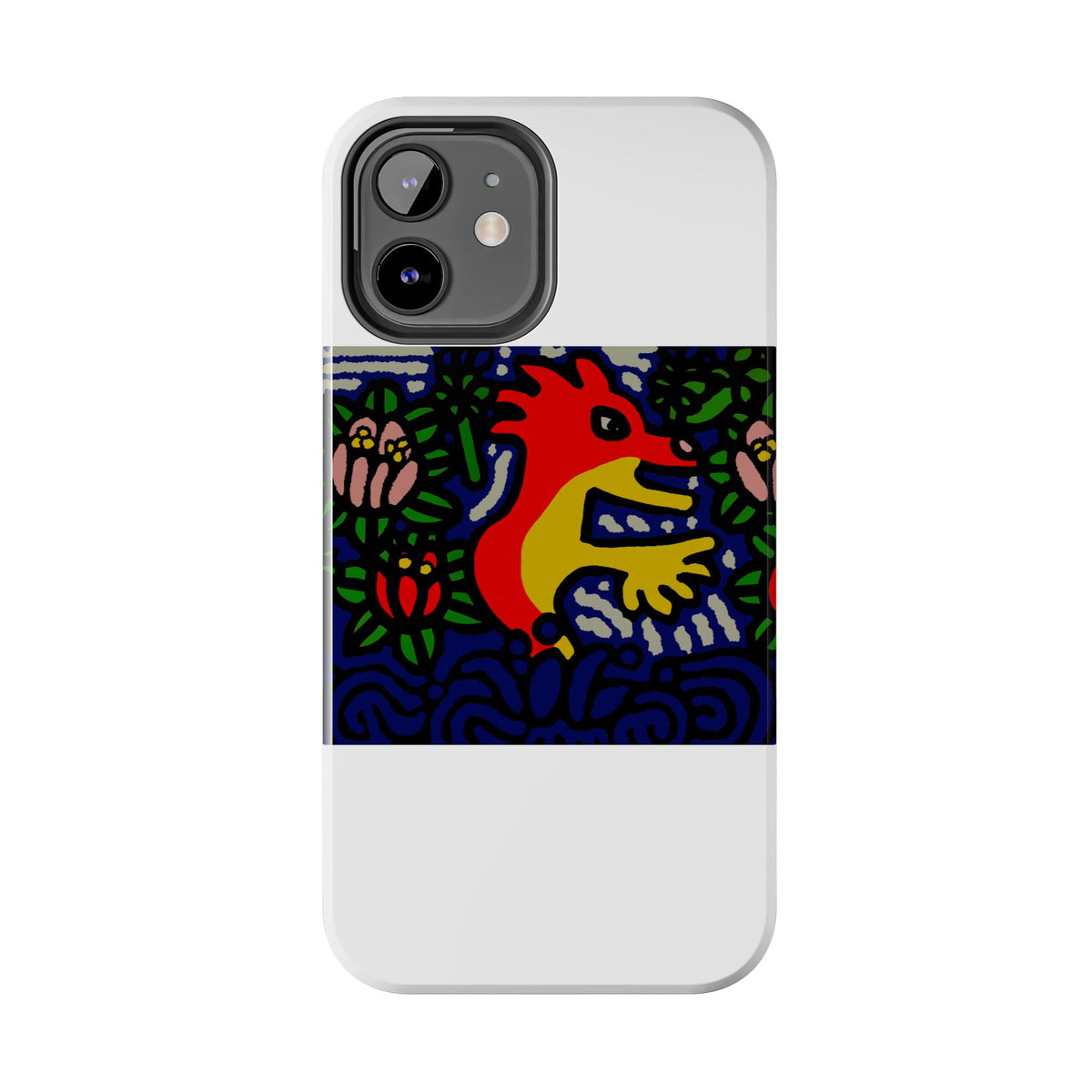 Breaking through the surface of a lotus pond Tough Phone Case