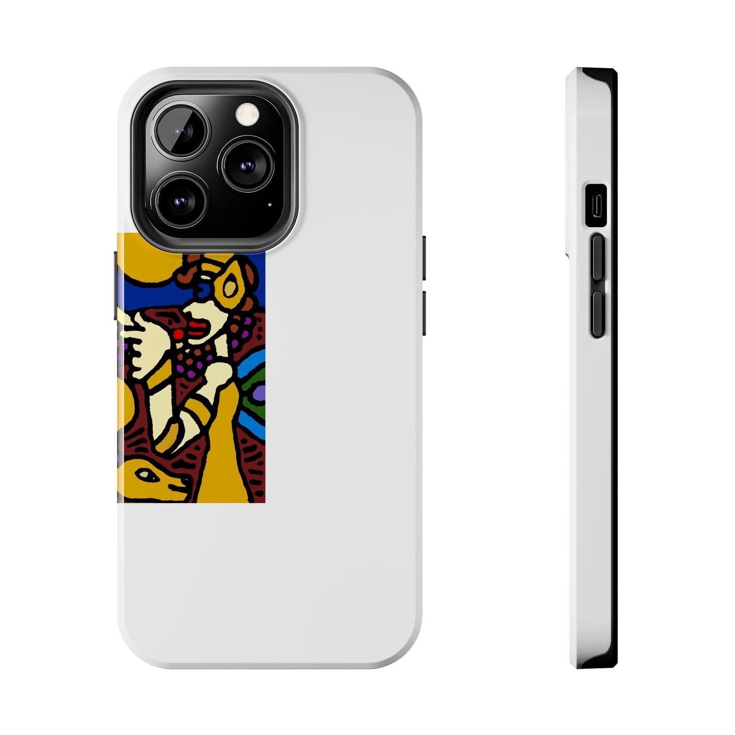 The golden snake being blessed by the fairy Tough Phone Case