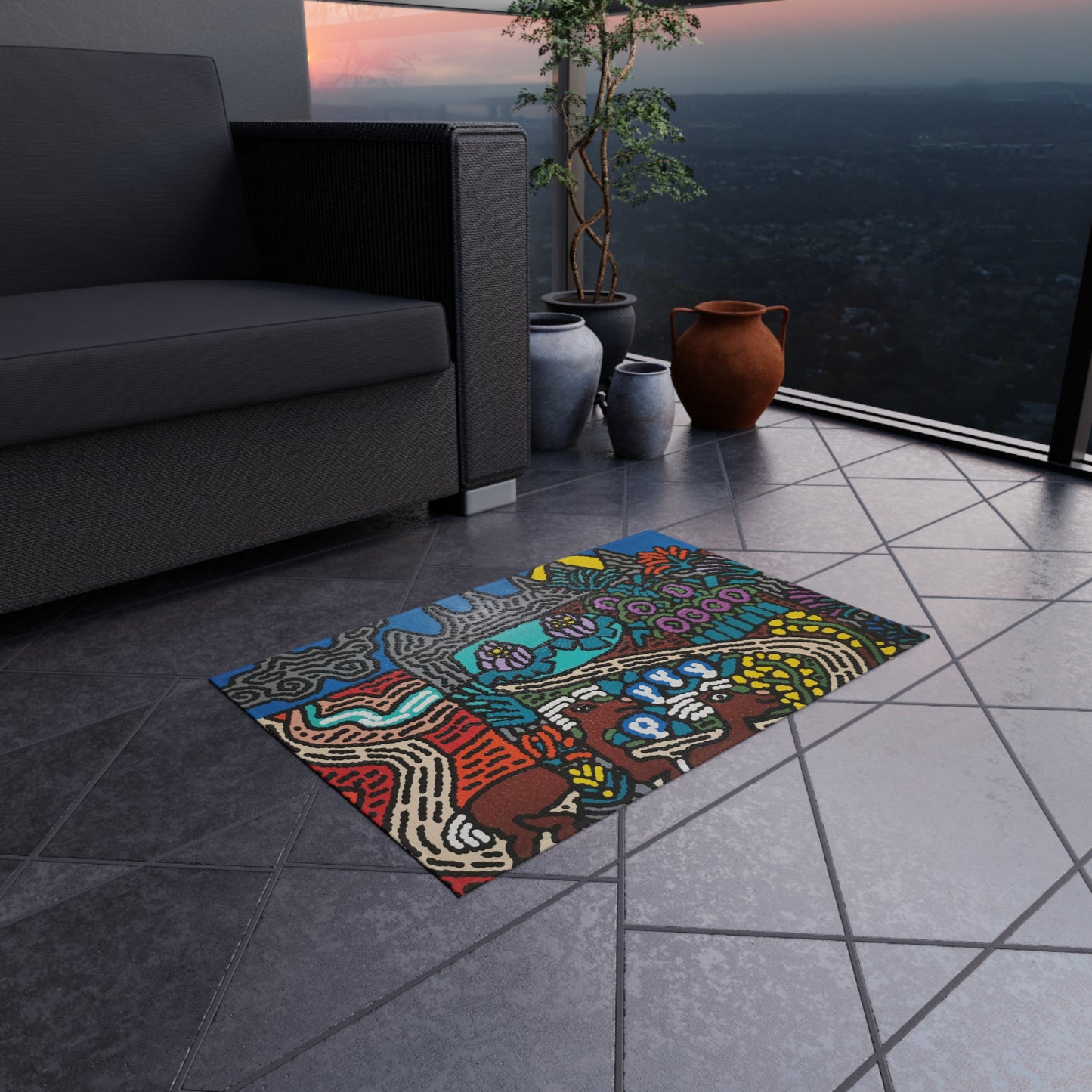 Going to the valley of hope and prosperity — Outdoor Rug
