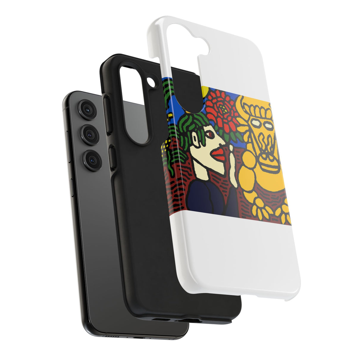 The warrior hailing the mighty golden dragon Tough Phone Case
