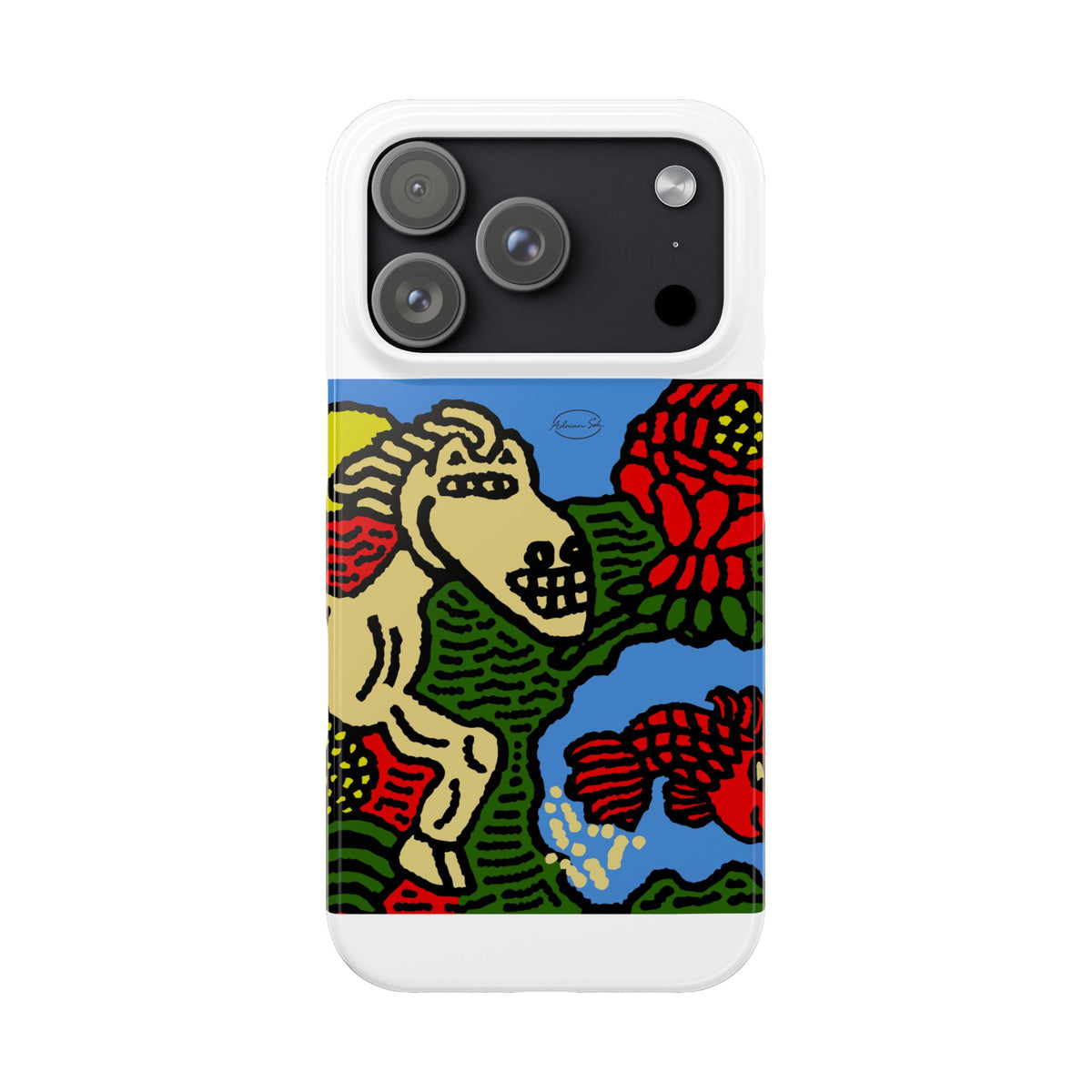 Galloping carefree through life Slim Phone Case