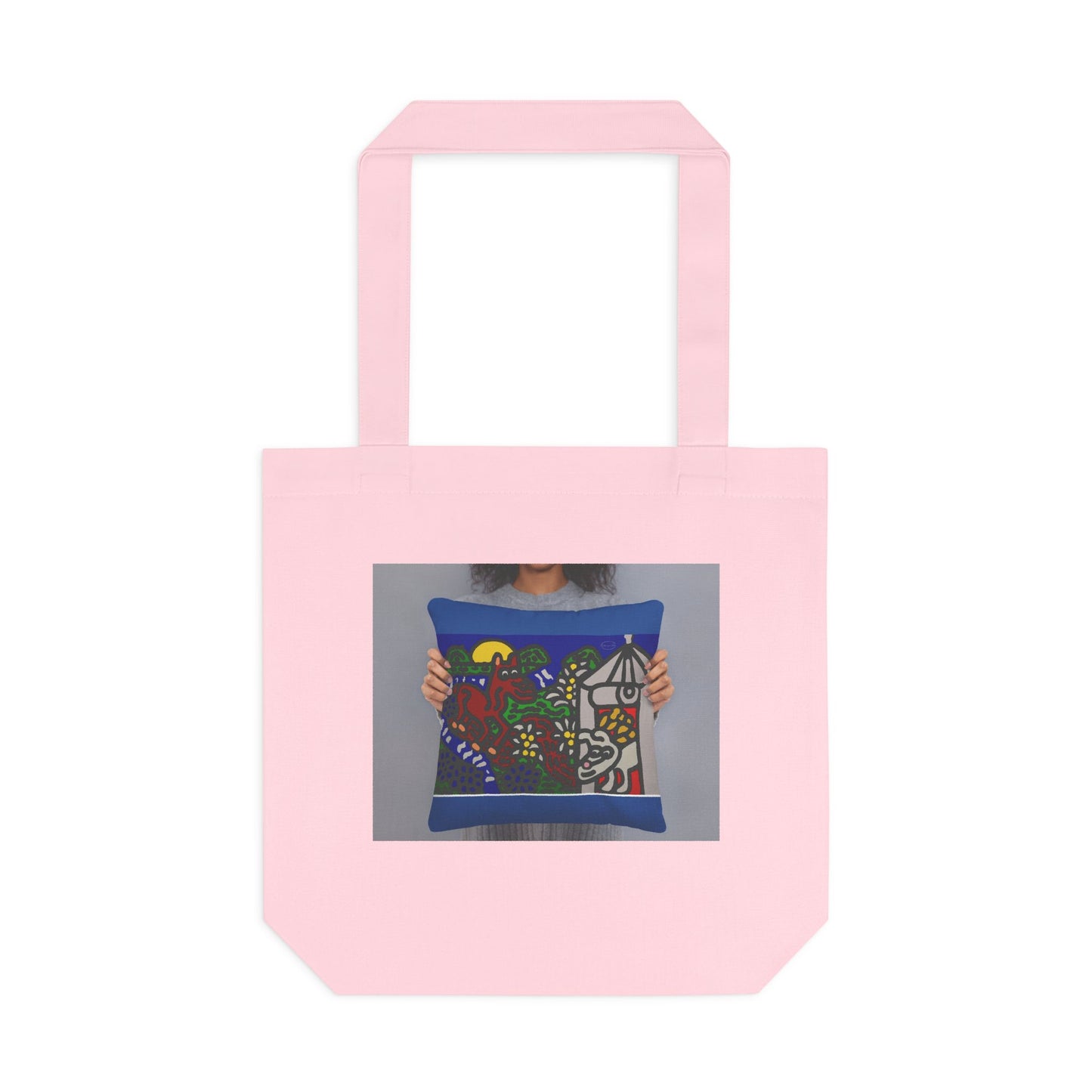 Bunny welcoming a friendly horse on his journey Classic Tote Bag