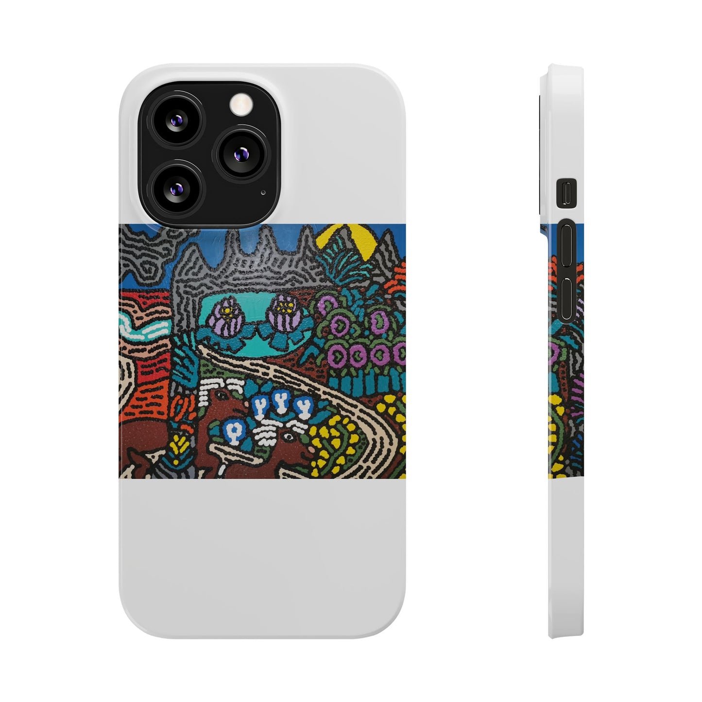 Going to the valley of hope and prosperity Slim Phone Case
