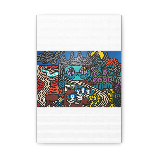 Going to the valley of hope and prosperity Canvas (Small)