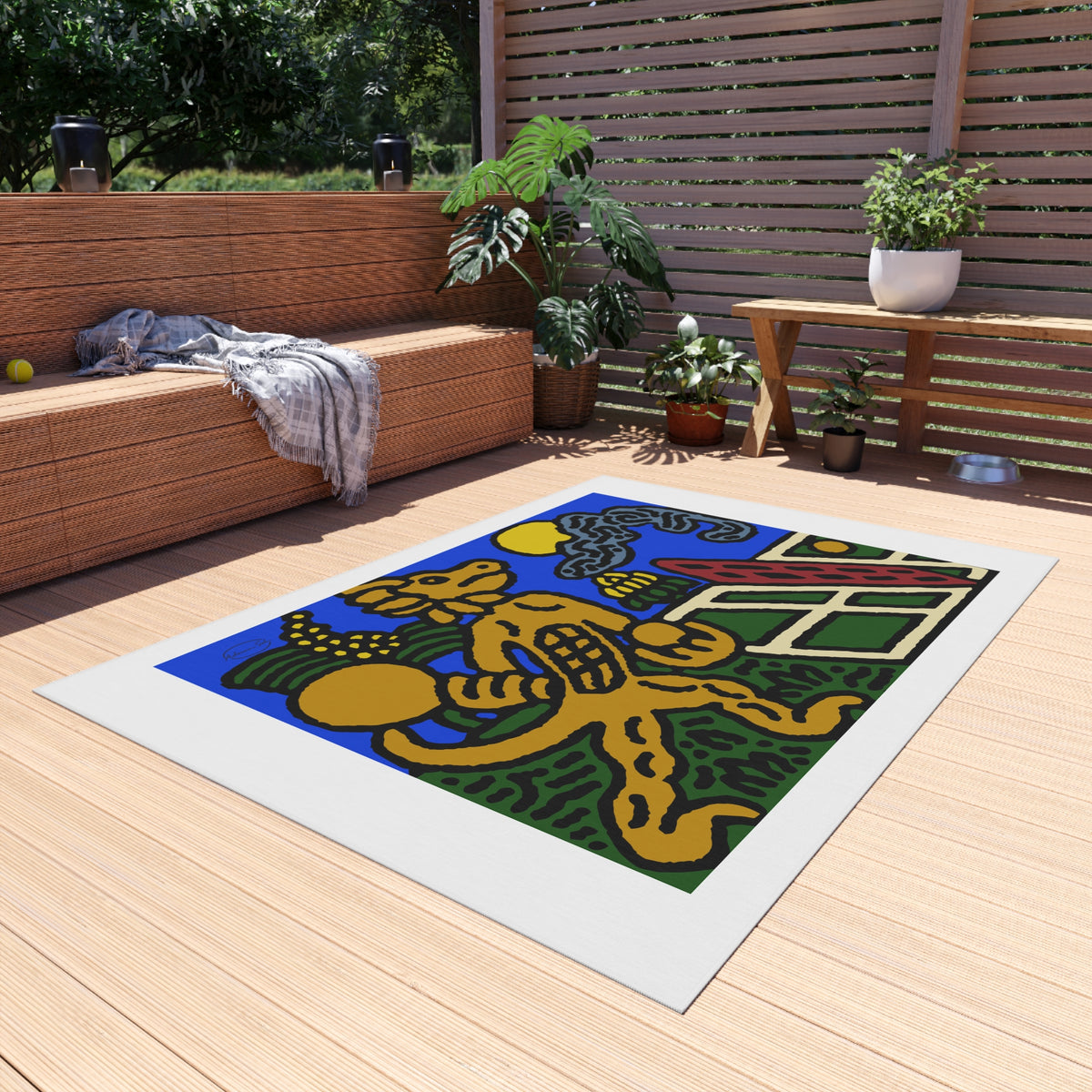 Ready for making big serves in life — Outdoor Rug