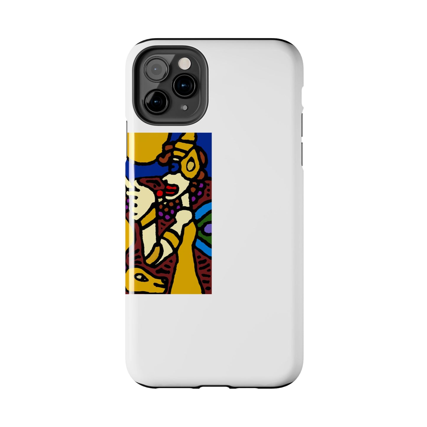 The golden snake being blessed by the fairy Tough Phone Case