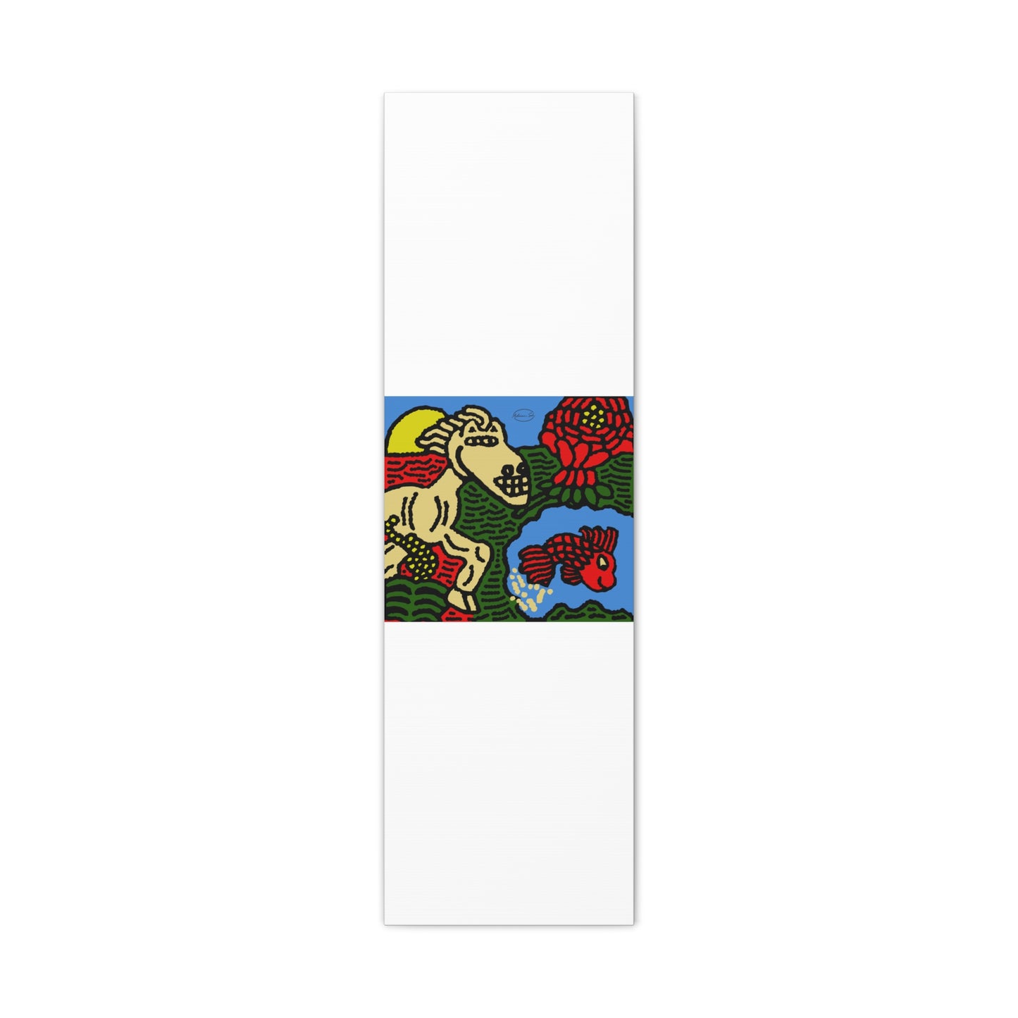 Galloping carefree through life Canvas (Large)