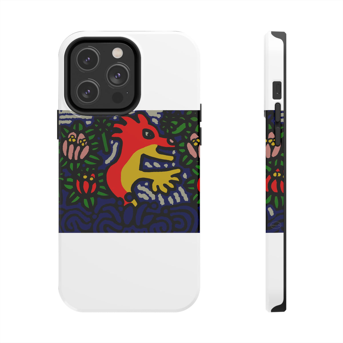 Breaking through the surface of a lotus pond Tough Phone Case
