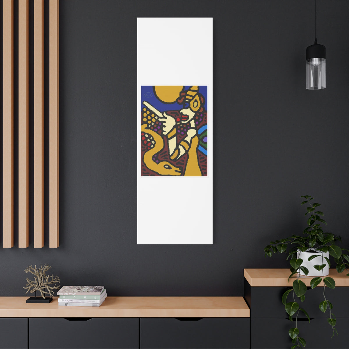 The golden snake being blessed by the fairy Canvas (Large)