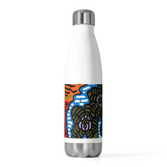 The Sri Lankan water lilies meets the Australian wattle Stainless Steel Water Bottle
