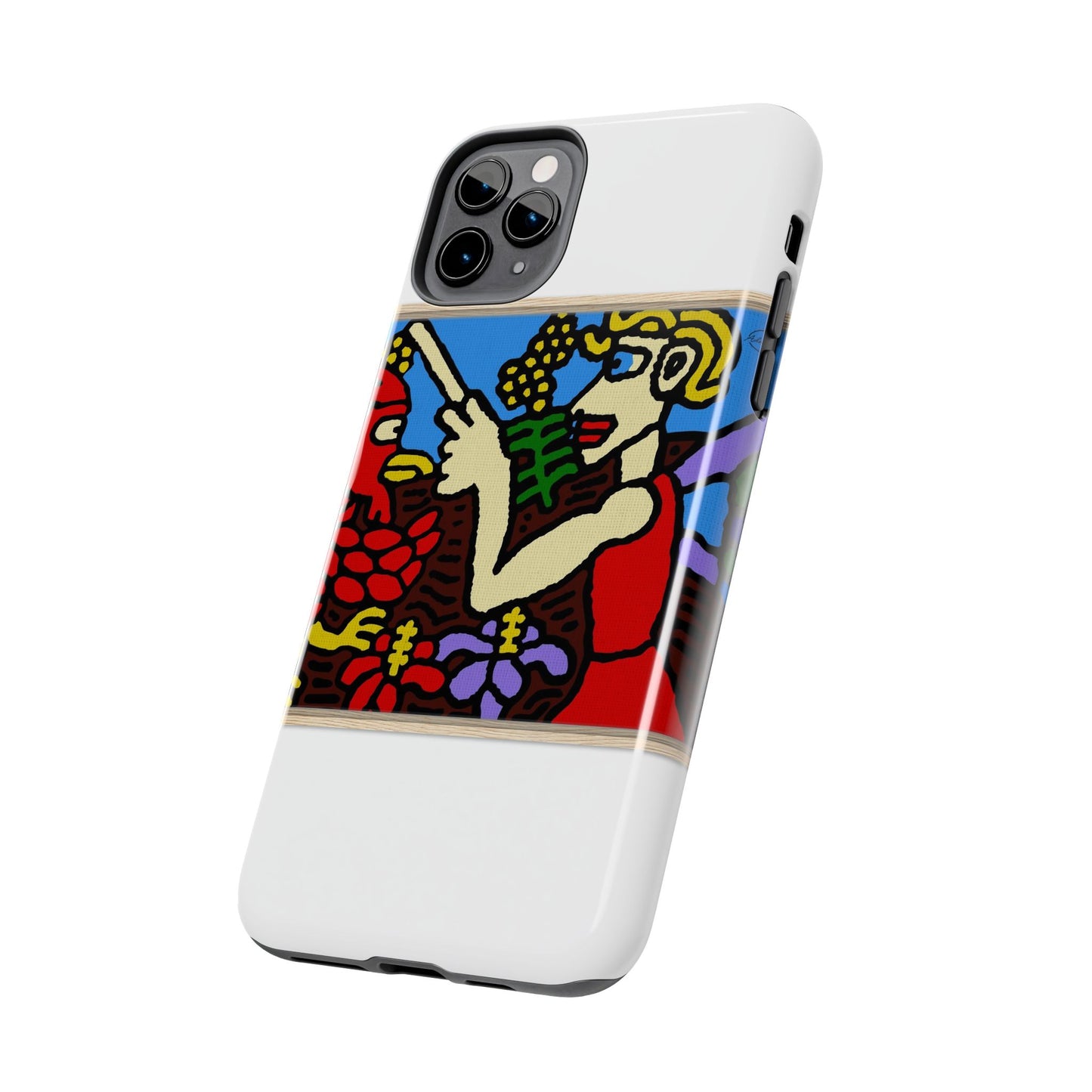 The hen gaining a blessing from a fairy Tough Phone Case